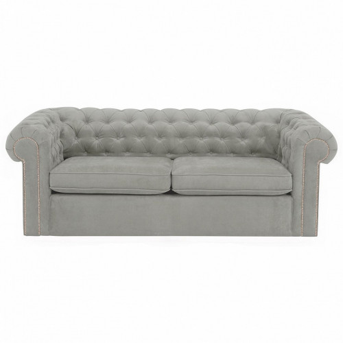 диван chesterfield прямой светло-серый в Орле