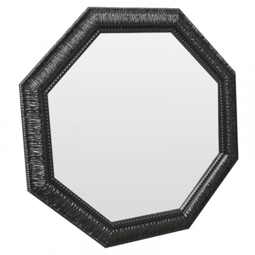 зеркало восьмиугольное черное с резьбой black sparkle в Орле