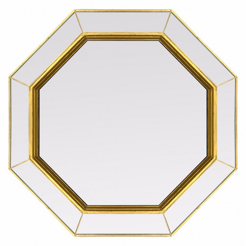 зеркало золотое венецианское восьмиугольное espresso gold в Орле