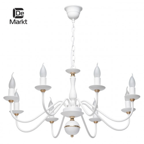 подвесная люстра de markt свеча 301018608 белая в Орле
