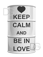 декоративная бочка keep calm and be in love m в Орле
