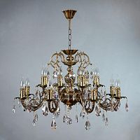 подвесная люстра ambiente alicante 8888/8+8 pb tear drop бронза в Орле
