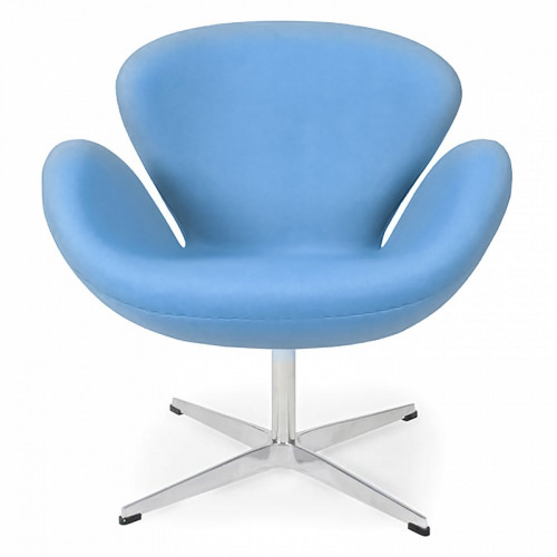 кресло swan chair голубое в Орле