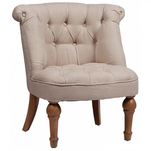 кресло sophie tufted slipper chair бежевое в Орле