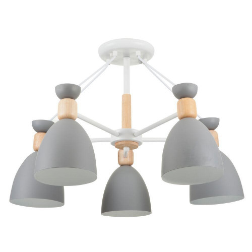 потолочная люстра freya delia fr5033cl-05w серая в Орле