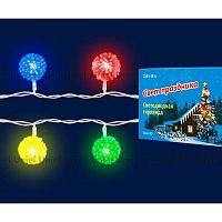 светодиодная гирлянда «шарики» 280см rgb (07921) uniel uld-s0280-020/dta rgb ip20 balls в Орле