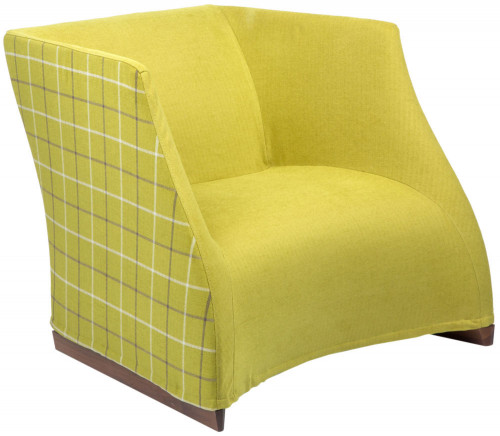 кресло vivienne armchair yellow checkerboard в Орле