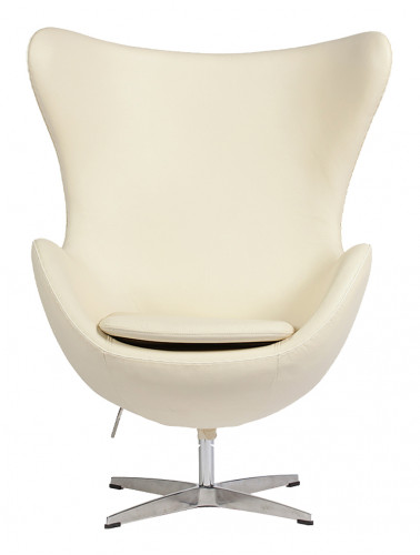 кресло egg chair кожа кремовое в Орле