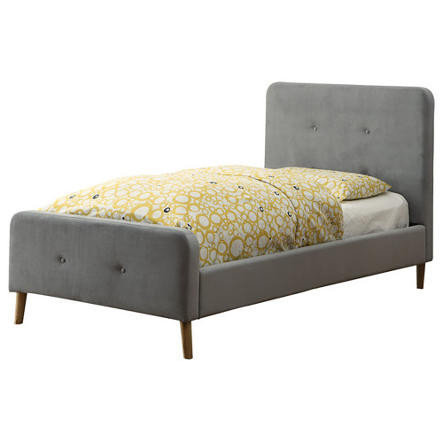 кровать button tufted flannelette gray 120х200 в Орле