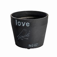 цветочный горшок love чёрный в Орле