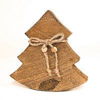 украшение новогоднее ель деревянная wooden tree, 15х14х2,5 см в Орле
