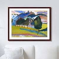картина: landscape with rolling hills, 1910г. в Орле