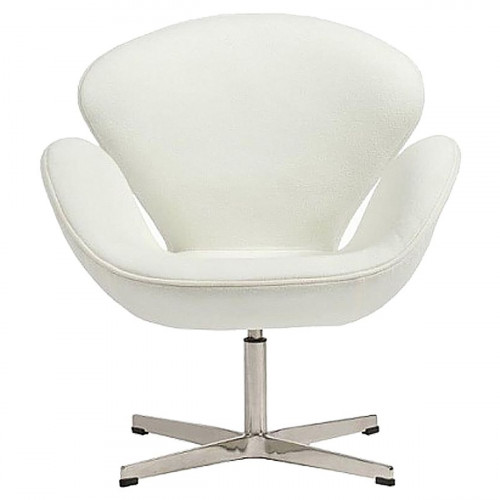 кресло swan chair кашемир белое в Орле