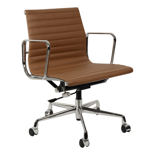 кресло eames style коричневая кожа в Орле