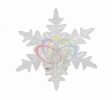фигура светодиодная на присоске снежинка морозко, rgb в Орле
