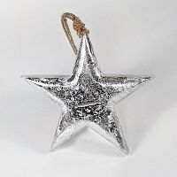 игрушка на елку звезда серебряная snow star, 23х23х3 см в Орле