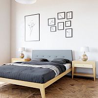 кровать двуспальная деревянная 180x200 светло-коричневая fly soft в Орле