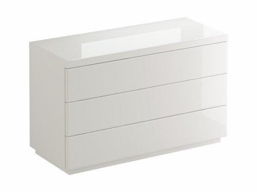 комод kristal 3 ящика белый глянец в Орле