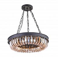 люстра terra black amber d50 черная, стекло янтарного цвета в Орле