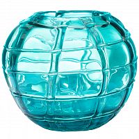ваза стеклянная ice (синяя) 17*19 в Орле