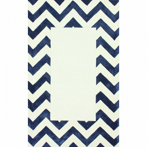 ковер zig zag синий с квадратом 160х230 в Орле