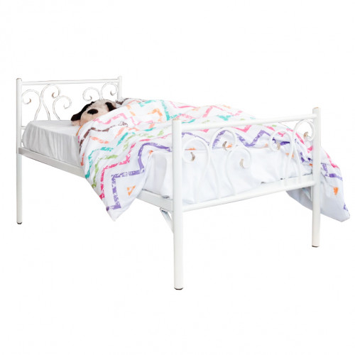 кованая кровать детская 80х190 белая лацио kids в Орле