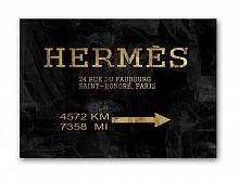 постер hermes без рамки, черный, а4 в Орле