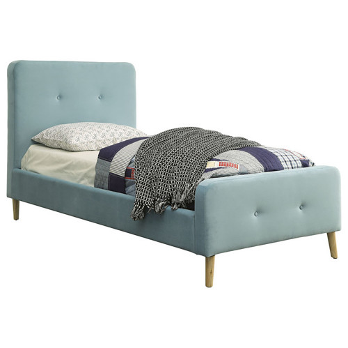 кровать button tufted flannelette blue 120х200 в Орле