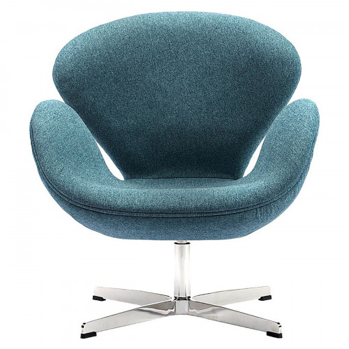 кресло swan chair сине-зеленое в Орле