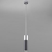 подвесной светильник eurosvet double topper 50135/1 led хром/черный в Орле