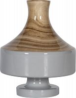 ваза настольная rustic chic vase wood grey в Орле
