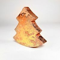украшение новогоднее ель золотая golden tree, 15х14х2,5 см в Орле