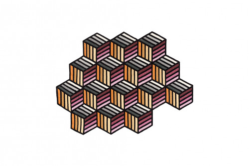 ковер parquet hexagon orange 203x153 от gan в Орле