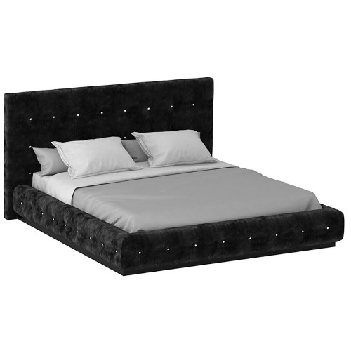 кровать двуспальная 160х200 черная kristal black в Орле