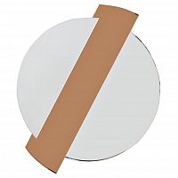 зеркало круглое с коричневой зеркальной вставкой 86x107x2,5 см в Орле