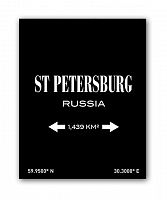 постер st.petersburg а4 (черный) в Орле