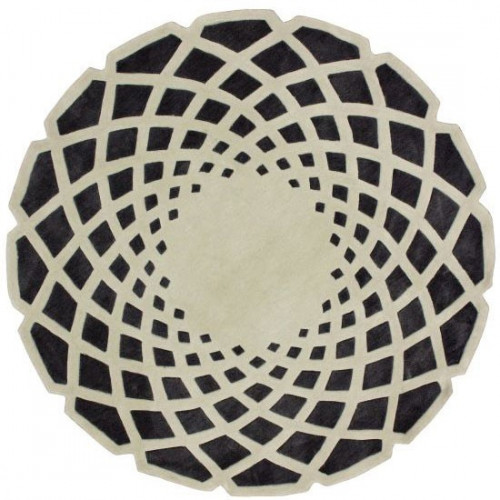 ковер круглый бежево-коричневый 100х100 в Орле