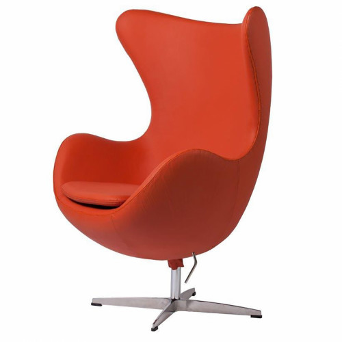 кресло egg chair кожа оранжевое в Орле