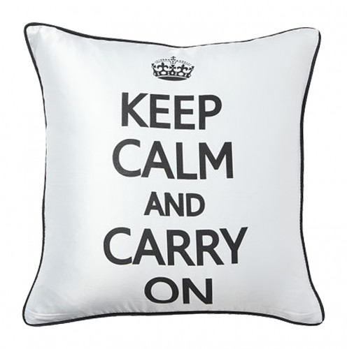 подушка с надписью keep calm and carry on в Орле