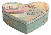 металлическая декоративная коробка (шкатулка) в виде сердца heart в Орле