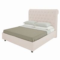 кровать двуспальная 160х200 светло-бежевая из велюра sweet dreams в Орле