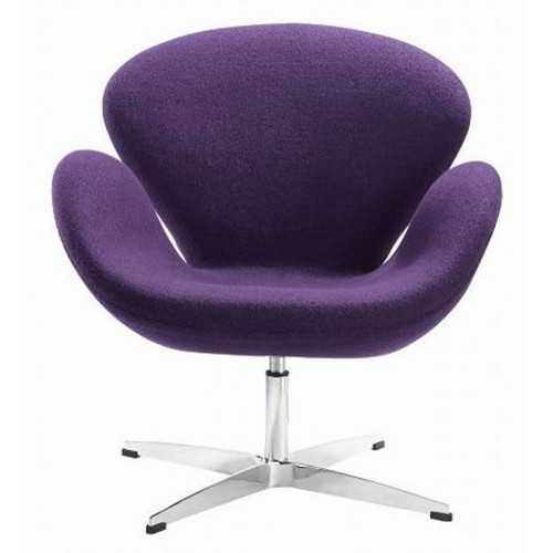 кресло swan chair шерсть фиолетовое в Орле