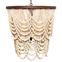 люстра «вандербилт» бусины из древесины нанизанные на нити в Орле
