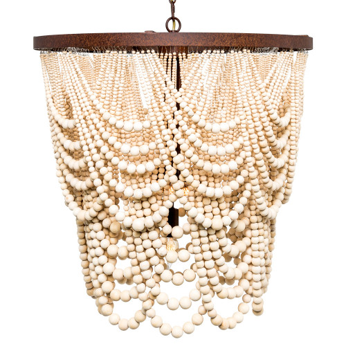 люстра «вандербилт» бусины из древесины нанизанные на нити в Орле