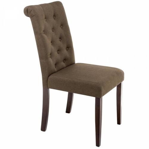 стул деревянный amelia dark walnut / fabric brown в Орле