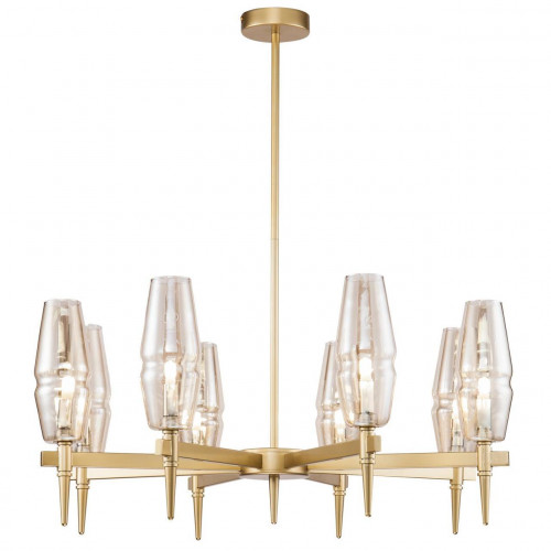 подвесная люстра maytoni lita h002pl-08g янтарная в Орле
