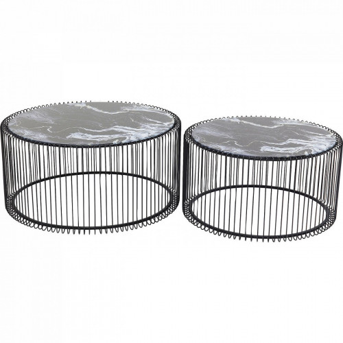 столик кофейный wire черный 70x70x34 в Орле