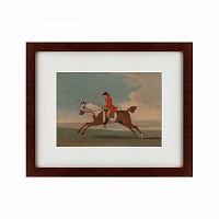 картина: chestnut racehorse exercised by a trainer, 1730 в Орле