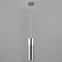 подвесной светильник eurosvet double topper 50135/1 led хром/черный жемчуг в Орле