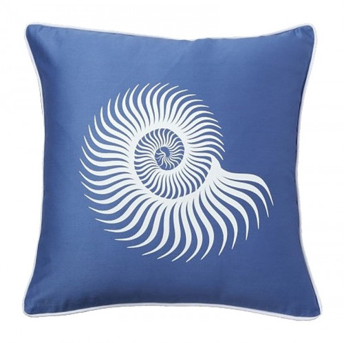 подушка с морской раковиной sea shell diamond-blue в Орле